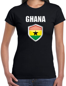 Bellatio Decorations Ghana landen t-shirt zwart dames - Ghanese landen shirt / kleding - EK / WK / Olympische spelen Ghana outfit 2XL