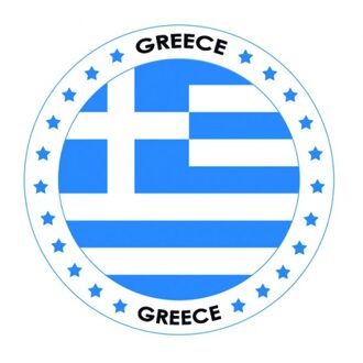 Bellatio Decorations Griekenland vlag print bierviltjes