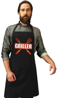 Bellatio Decorations Griller barbecueschort/ keukenschort zwart heren - Action products