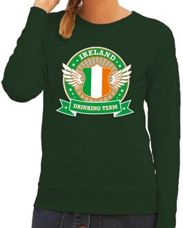 Bellatio Decorations Groen Ireland drinking team sweater dames