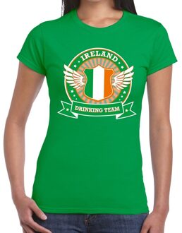 Bellatio Decorations Groen Ireland drinking team t-shirt dames