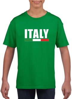 Bellatio Decorations Groen Italie supporter t-shirt voor kinderen XS (110-116)