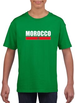 Bellatio Decorations Groen Marokko supporter t-shirt voor kinderen L (146-152)