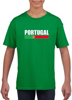 Bellatio Decorations Groen Portugal supporter t-shirt voor kinderen XS (110-116)