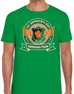 Bellatio Decorations Groen St. Patricks day drinking team t-shirt heren