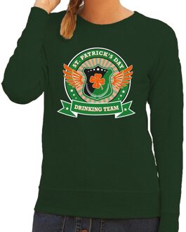 Bellatio Decorations Groene St. Patricks day drinking team sweater dames 2XL