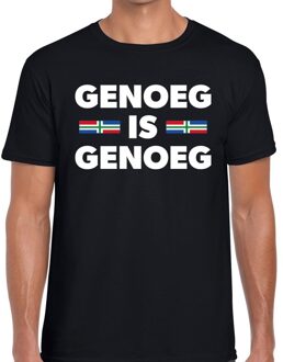 Bellatio Decorations Groningen protest t-shirt Genoeg is genoeg zwart heren 2XL