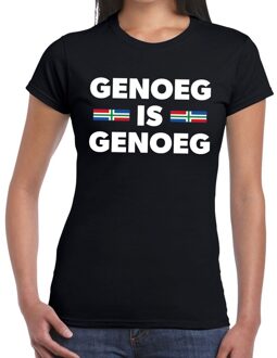 Bellatio Decorations Groningen protest t-shirt genoeg is genoeg zwart voor dames