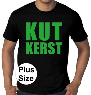 Bellatio Decorations Grote maten fout Kerst shirt KUT kerst zwart voor heren
