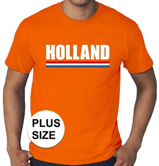 Bellatio Decorations Grote maten Holland supporter shirt oranje heren 3XL - Feestshirts