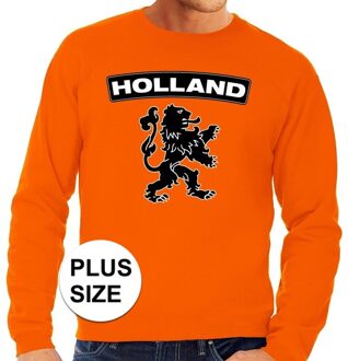 Bellatio Decorations Grote maten Hollandse leeuw supporter trui oranje heren 3XL - Feesttruien