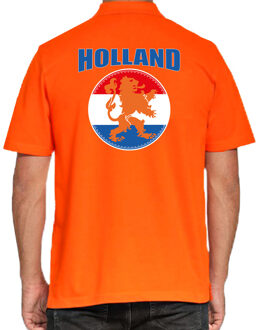 Bellatio Decorations Grote maten oranje fan poloshirt / kleding Holland met oranje leeuw EK/ WK voor heren 3XL - Feestshirts