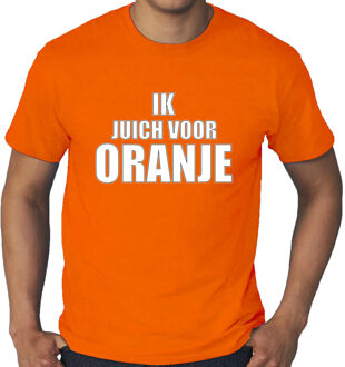 Bellatio Decorations Grote maten oranje fan shirt / kleding Holland ik juich voor oranje EK/ WK voor heren 3XL - Feestshirts