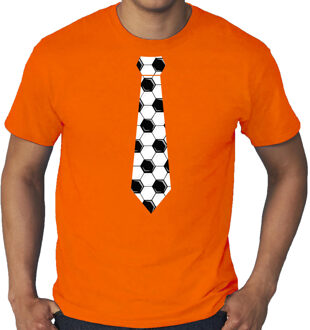 Bellatio Decorations Grote maten oranje fan shirt / kleding Holland voetbal stropdas EK/ WK voor heren 3XL - Feestshirts