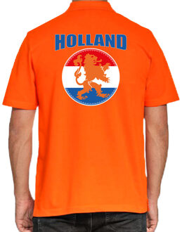 Bellatio Decorations Grote maten oranje poloshirt Holland met oranje leeuw Holland / Nederland supporter EK/ WK voor here