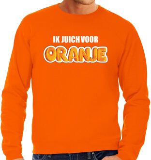Bellatio Decorations Grote maten oranje sweater / trui Holland / Nederland supporter ik juich voor oranje EK/ WK heren