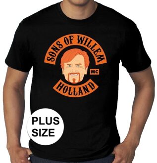 Bellatio Decorations Grote maten Sons of Willem Holland zwart shirt - grote maten t-shirt - Koningsdag kleding 3XL