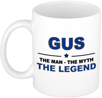 Bellatio Decorations Gus cadeau mok - man myth legend - naam koffiemok - 300 ml - collega - vaderdag