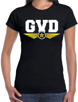 Bellatio Decorations GVD fout tekst t-shirt zwart voor dames L