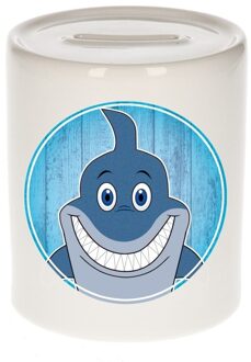 Bellatio Decorations Haai kado spaarpot voor kinderen 9 cm Multi