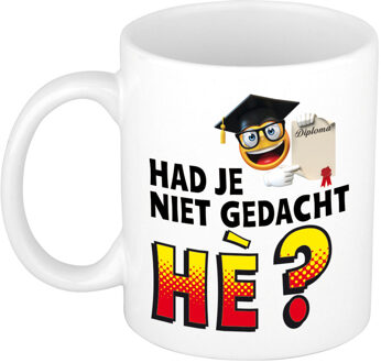 Bellatio Decorations Had je niet gedacht he cadeau mok / beker wit - geslaagd / afgestudeerd cadeau - feest mokken Multikleur