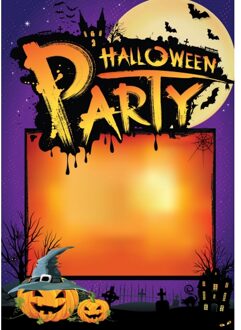 Bellatio Decorations Halloween aankondiging poster - Feestposters Multikleur