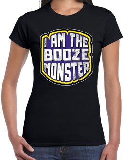 Bellatio Decorations Halloween booze monster verkleed t-shirt zwart voor dames L