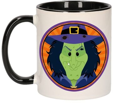 Bellatio Decorations Halloween heks mok / beker 300 ml Multi
