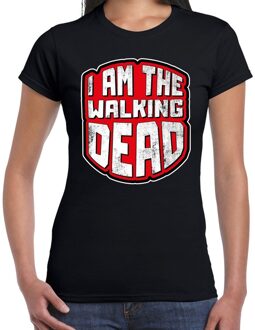 Bellatio Decorations Halloween walking dead verkleed t-shirt zwart voor dames 2XL