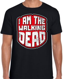 Bellatio Decorations Halloween walking dead verkleed t-shirt zwart voor heren 2XL