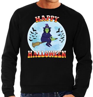 Bellatio Decorations Happy Halloween heks verkleed sweater zwart voor heren