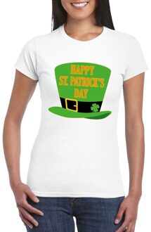 Bellatio Decorations Happy st. Patricksday shirt t-shirt wit dames s