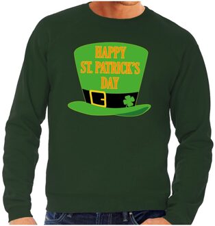 Bellatio Decorations Happy St. Patricksday sweater groen heren 2XL