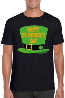 Bellatio Decorations Happy St. Patricksday t-shirt zwart heren 2XL