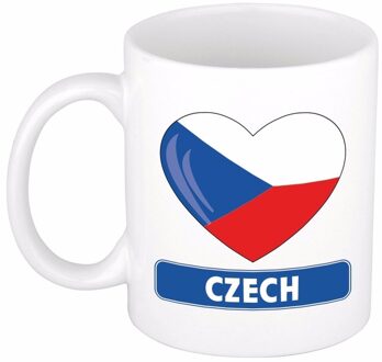 Bellatio Decorations Hartje Tsjechie mok / beker 300 ml