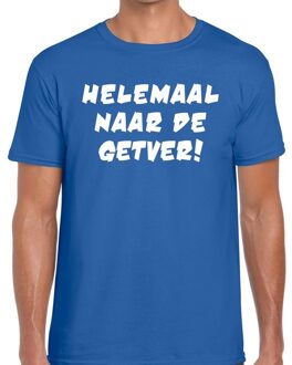 Bellatio Decorations Helemaal naar de Getver heren T-shirt blauw