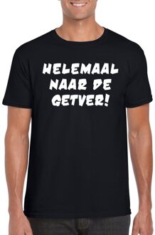 Bellatio Decorations Helemaal naar de getver heren T-shirt zwart XL