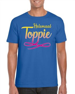 Bellatio Decorations Helemaal Toppie t-shirt blauw heren