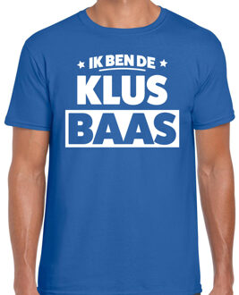 Bellatio Decorations Hobby t-shirt klus baas blauw voor heren - klus liefhebber shirt