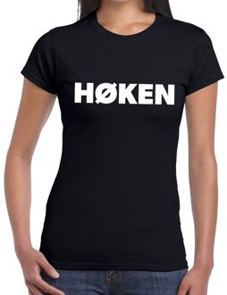 Bellatio Decorations Hoken festival t-shirt zwart dames XS