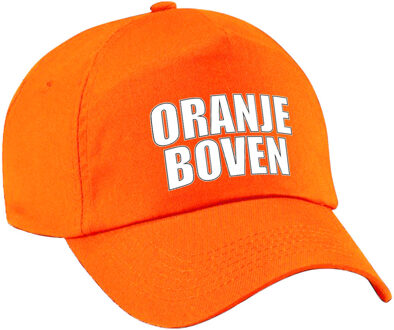 Bellatio Decorations Holland fan cap / pet oranje boven Nederland supporter - EK / WK - voor kinderen - Verkleedhoofddeksels