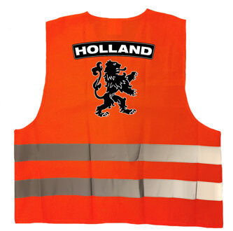 Bellatio Decorations Holland fan hesje met zwarte leeuw EK / WK supporter outfit voor volwassenen