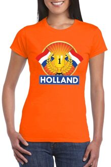 Bellatio Decorations Holland kampioen shirt oranje dames 2XL - Feestshirts