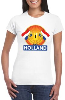 Bellatio Decorations Holland kampioen shirt wit dames 2XL - Feestshirts