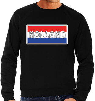 Bellatio Decorations Holland landen sweater zwart heren - Holland landen sweater / kleding - EK / WK / Olympische spelen outfit XL