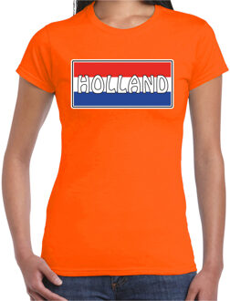 Bellatio Decorations Holland landen t-shirt oranje dames -  Nederland landen shirt / kleding - EK / WK / Olympische spelen outfit 2XL