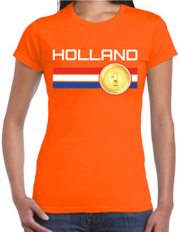 Bellatio Decorations Holland landen t-shirt oranje dames