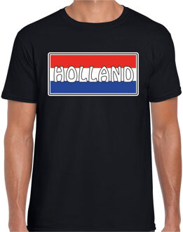 Bellatio Decorations Holland landen t-shirt zwart heren 2XL