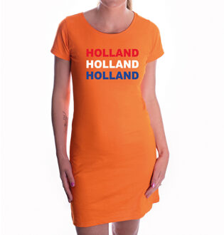 Bellatio Decorations Holland / Oranje jurkje voor dames - EK / WK / Konginsdag / Oranje kleding L