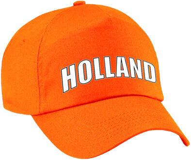 Bellatio Decorations Holland supporter pet / cap oranje - EK / WK / Koningsdag- voor kinderen - Verkleedhoofddeksels